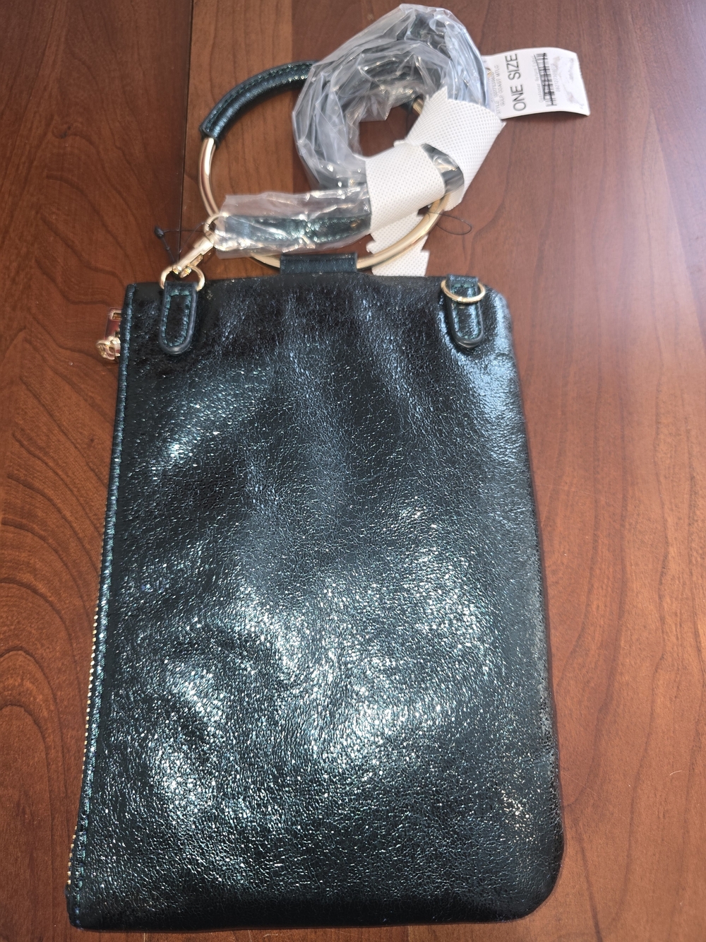 INC NWT Shimmery Dark Green / Teal Crossbody Bag/Clutch for Women
